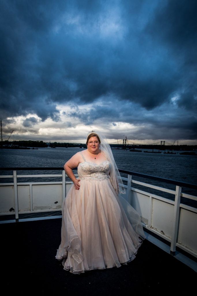 creative bride portrait Quad Cities wedding Photographer