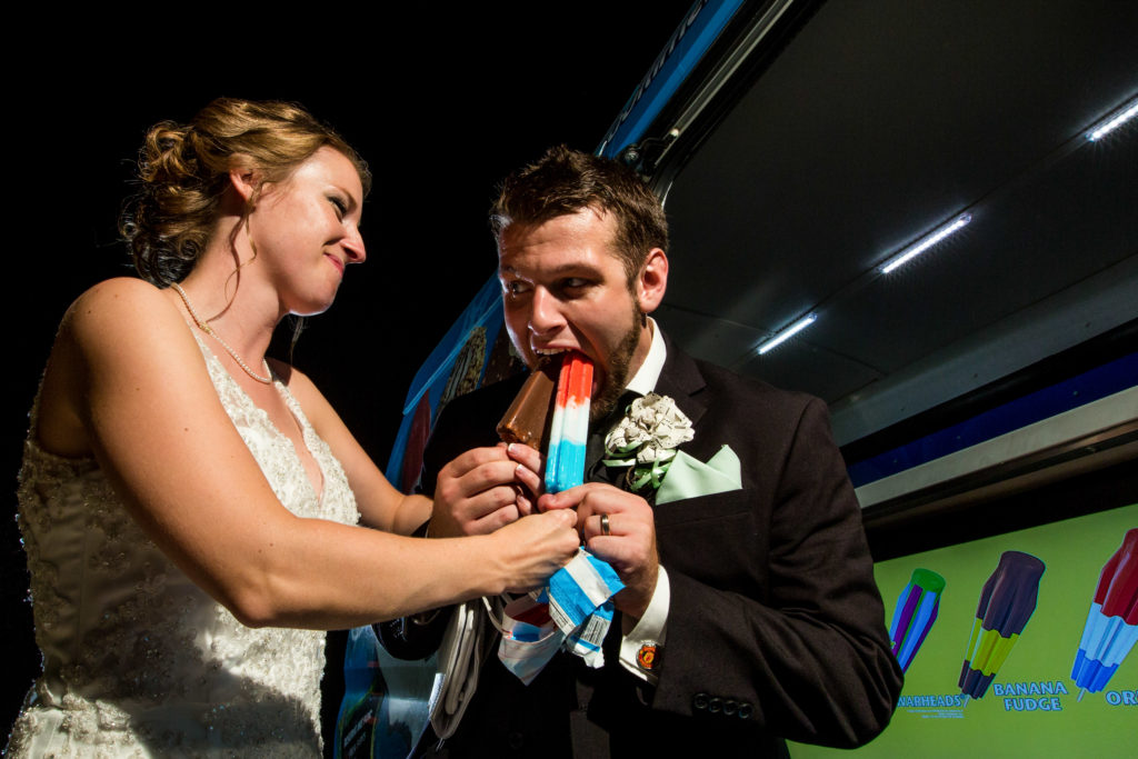 Cadenza Photo Imaging - Quad Cities wedding photographer - Reception Ice Cream Truck
